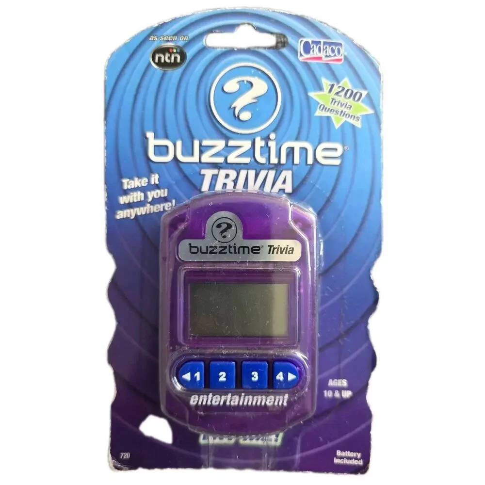 Buzztime, Portable/Handheld 'Entertainment' Trivia Challenge Game, Ages 10+, New